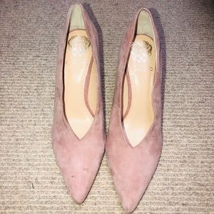 Vince Camuto Pink Suede Point Toe Pump